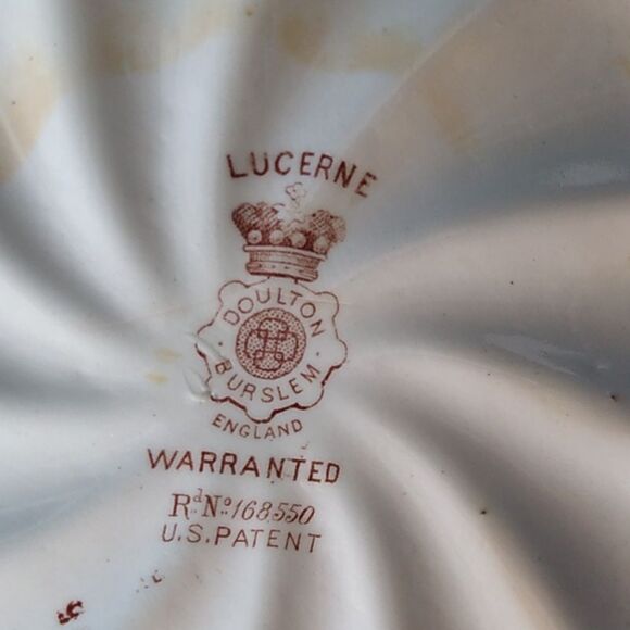 Vintage Lucerne Royal Dalton Burslem England Floral White Pitcher Cottagecore - Picture 9 of 11